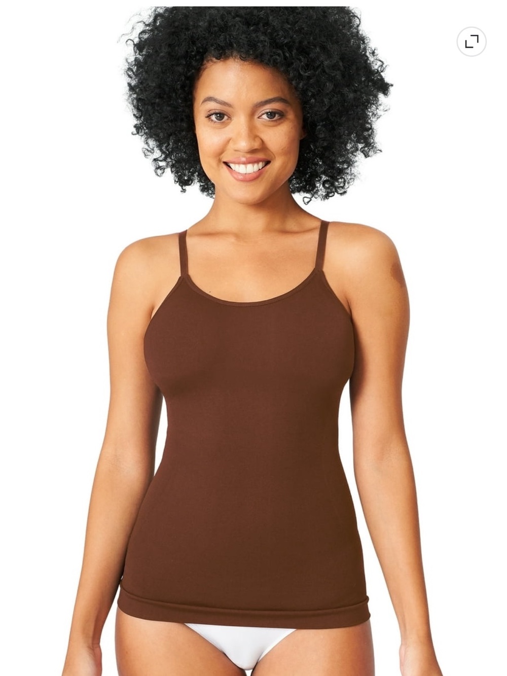 Shapermint brown shaper cami brand new size Large